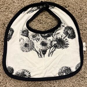 Kate Quinn Vintage Black & White Sunflower Print Bib